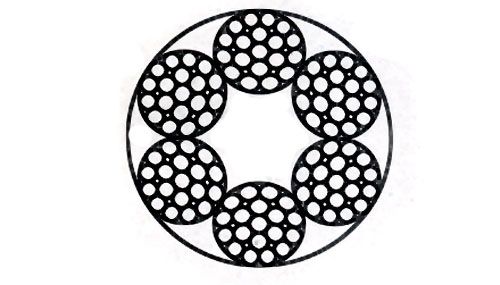 Seil 10,0mm, EN 12385-4,   6x19 Fi+FE  1960N/mm²