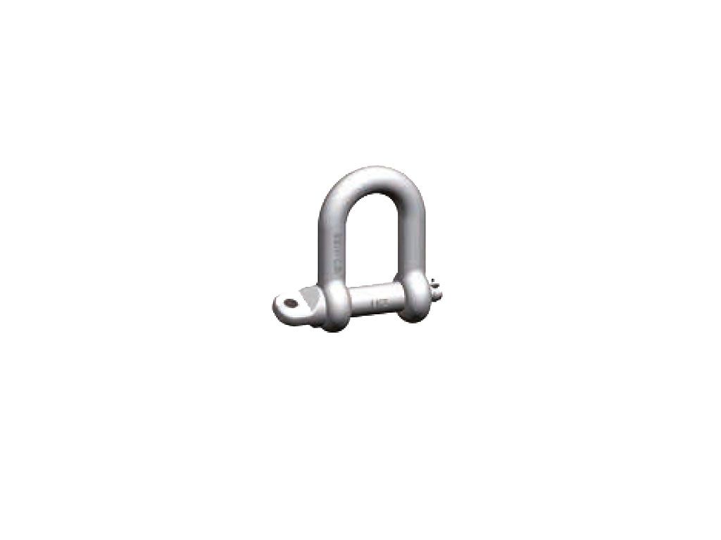 NIRO-Schäkel,   9mm, Form A, gerade, Typ SSWI
