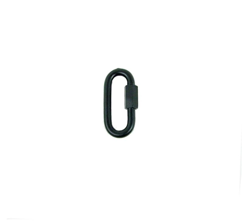 Kettenschnellverschluss   4 mm, Typ Form B,  DIN 56927, galv. znk. schwarz