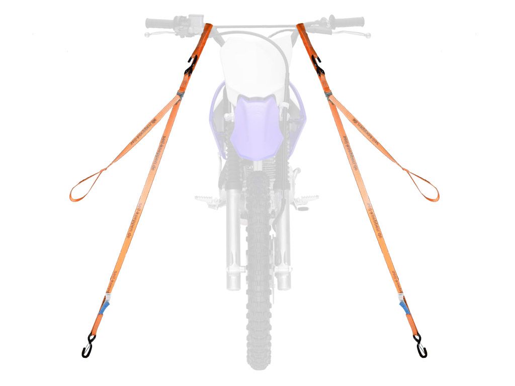 Motorrad Zurrset V10-S, Länge 2,10m, 1-tlg., 2 Stück