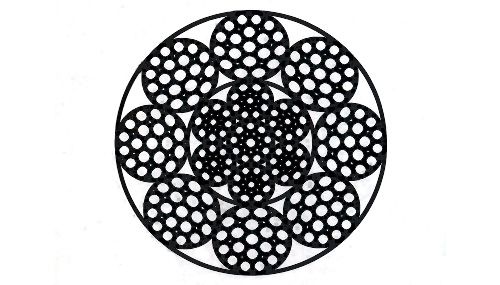 Seil 16,0mm, EN 12385-4,   8x19 Fi+SE  1960N/mm²