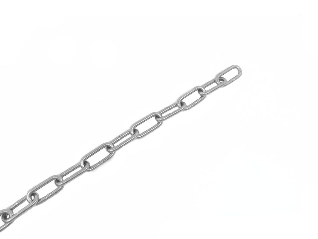 NIRO-Kette   2,0 mm, Typ ähnl. DIN 5685-C langgliedrig