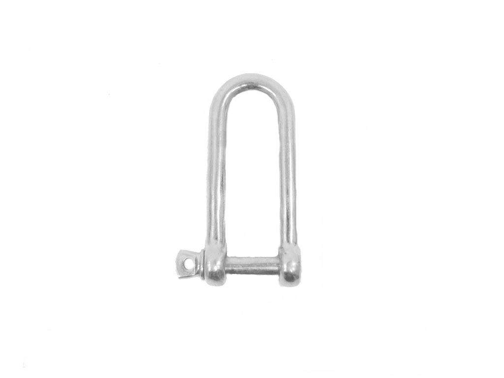 NIRO-Schäkel,   4mm, Form A, Lang, innere Länge 32mm