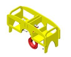 Gabelstaplertraverse,   2,00t, Typ TS2U, Abstellfüße