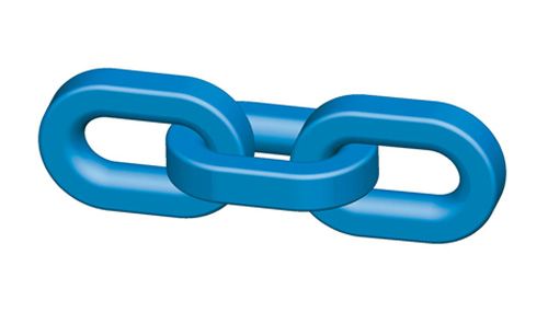 Anschlagkette   8 - 12, Typ WINPRO 300 blau, ähnl. EN 818-2