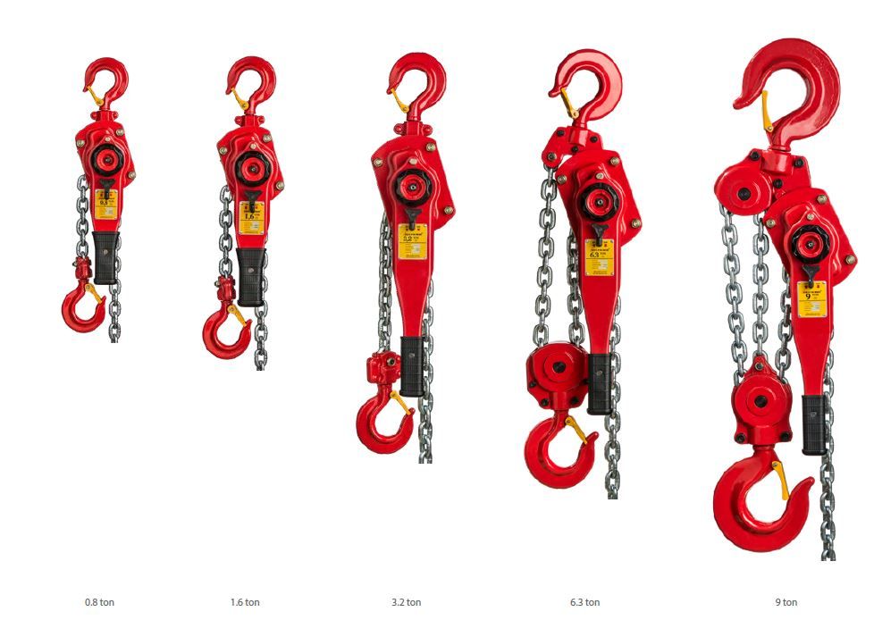 Kettenzug 0,8t,   Typ DELTA Red Premium x 1,50m Hub