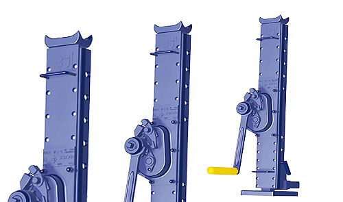 Stahlwinde, mit verstellbarer Klaue,  1,5t, DIN 7355,