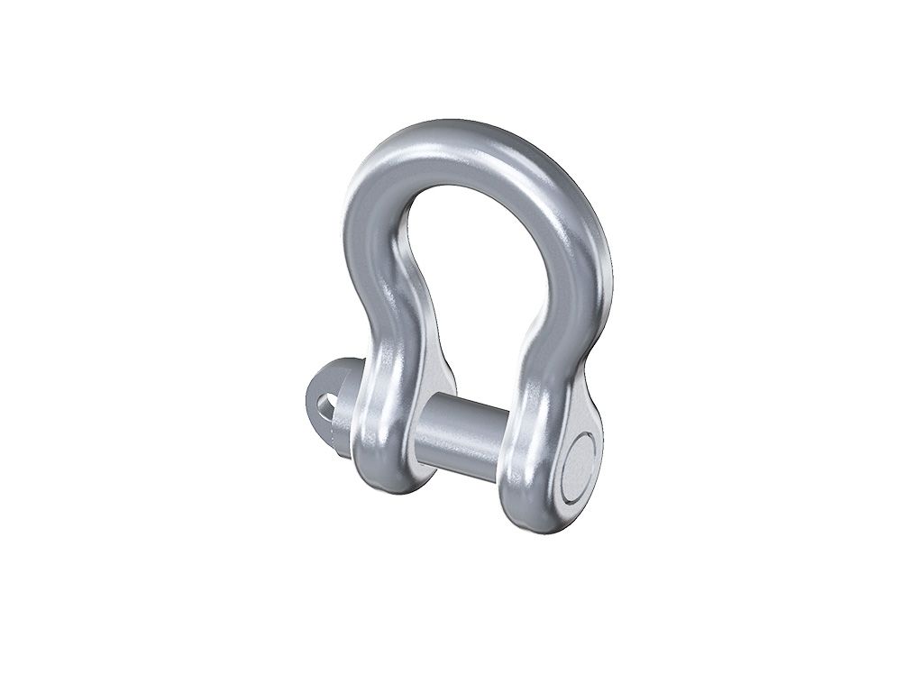 Schäkel   5mm, geschmiedet, geschweifte Form