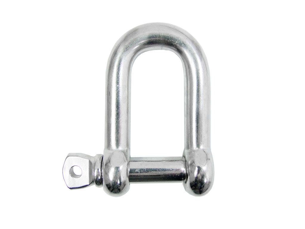 NIRO-Schäkel,   4mm, Form A, kurz