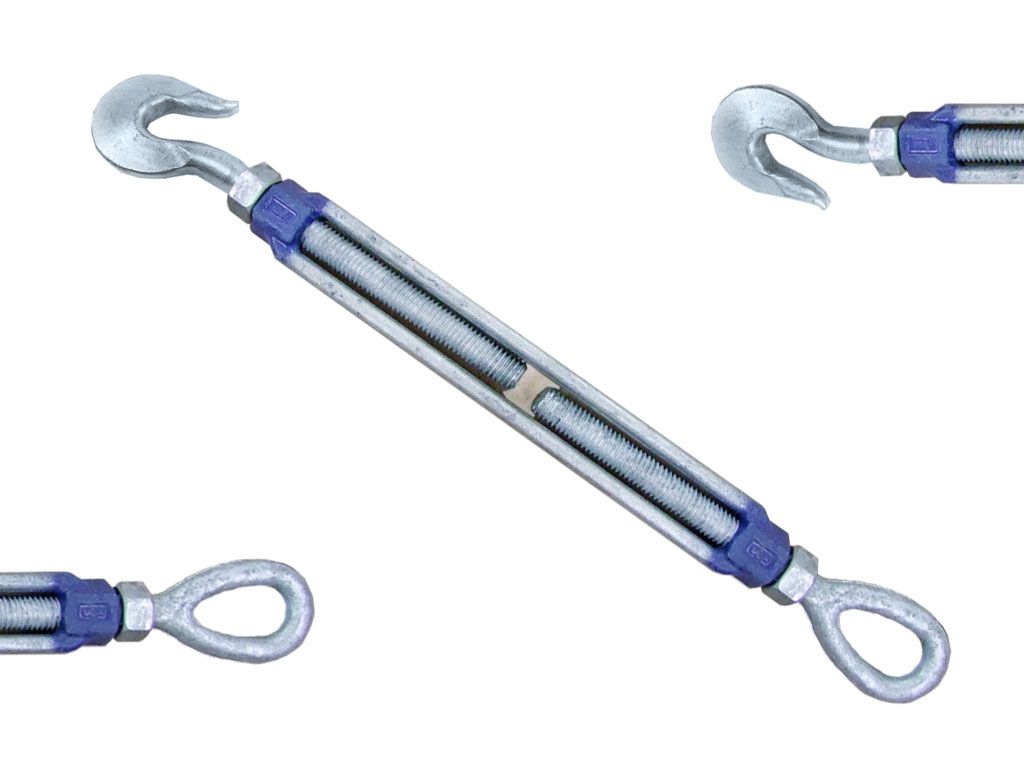 Spannschraube verz.   1/2 x   6", Haken/Auge